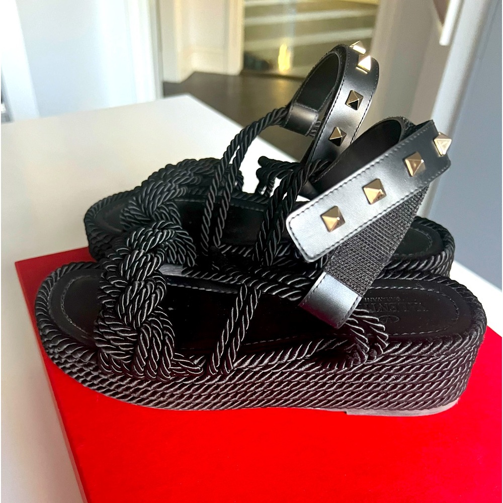 Valentino Wedge Espadrilles